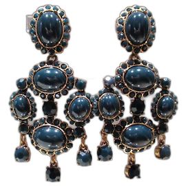 Pendientes candelabro verde Oscar de la Renta Verde oscuro