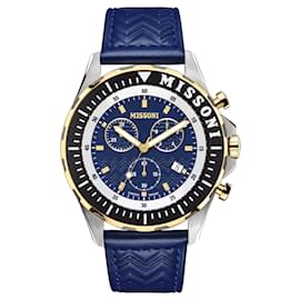 Missoni-Missoni Urban Chronograph Watch-Silvery,Metallic