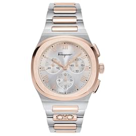 Salvatore Ferragamo-Salvatore Ferragamo Ferragamo Elliptical Chronograph Watch-Metallic