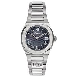 Salvatore Ferragamo Reloj elíptico de nácar Ferragamo Plata Metálico