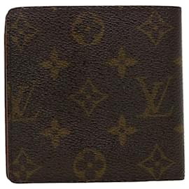 Louis Vuitton-LOUIS VUITTON Monogram Portefeuille Marco Bifold Wallet M61675 Auth LV 42242-Monogramme