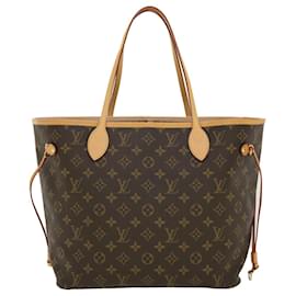 Louis Vuitton-LOUIS VUITTON Monogram Neverfull MM Tote Bag M40156 LV Auth S440-Monogram