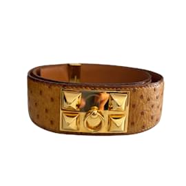 Hermès-HERMES  Bracelets   Leather-Camel