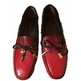 Louis Vuitton-LOUIS VUITTON FlatsEU36Patent leather-Red