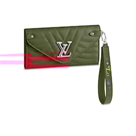 Louis Vuitton-LOUIS VUITTON  Wallets   Leather-Red