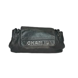 Chanel-CHANEL HandtaschenLeder-Schwarz