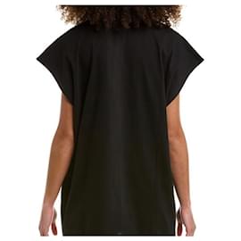 Gucci-NWT Gucci Oversize Homme Pour Femme T-Shirt con paillettes nera-Nero