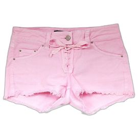 Isabel Marant SS11  Shorts jeans rosa mosca com amarração Rosa