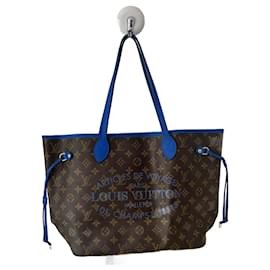 Louis Vuitton-Louis Vuitton Monogramme Fleur Ikat Neverfull MM-Marron