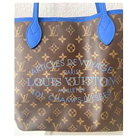 Louis Vuitton-Louis Vuitton Monogramme Fleur Ikat Neverfull MM-Marron