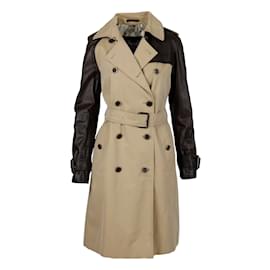 Autre Marque-Trench con maniche in pelle Antonio Croce-Multicolore