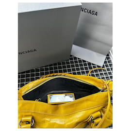 Balenciaga-Handbags-Yellow,Mustard