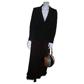 Autre Marque-Casaco de mulher ARMANI tamanho preto 42 IT, taille 38 fr, Pódio, formal, blazer, Made in Italy-Preto