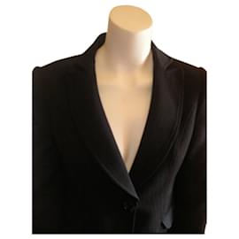 Autre Marque-ARMANI Damenjacke schwarz Größe 42 IT, Taille 38 fr, Podium, formell, Blazer, hergestellt in Italien-Schwarz