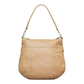 Prada-Leather Hobo Bag-Beige