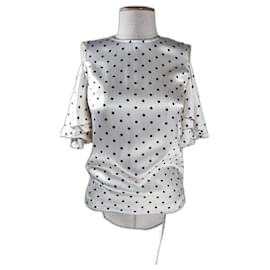 Camicetta in raso Leclair Ganni Multicolore