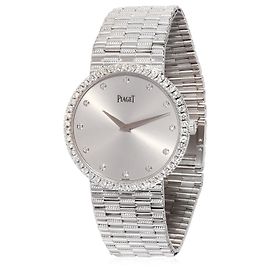 Piaget Traditional P10491 Unisex-Uhr ein 18Weißgold Schwarz