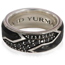 David Yurman Beveled Men's Band in 925 sterling silver Silvery Metallic