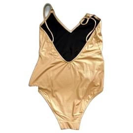 Chanel-T.40 Light gold swimsuit-Golden