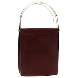 Cartier-CARTIER Trinity Hand Bag Leather Red Auth 42448-Red