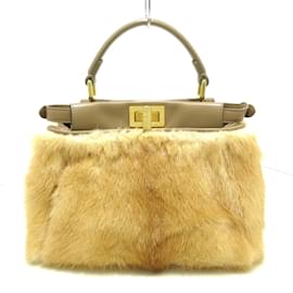 Fendi-Sac À Main Peekaboo Fendi-Beige