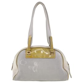 Prada-PRADA Shoulder Bag Nylon White Auth am4378-White