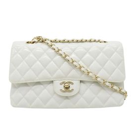 Chanel Classic Flap Shopper Bag White