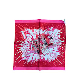 Hermès-HERMES  Silk handkerchief T.  silk-Pink