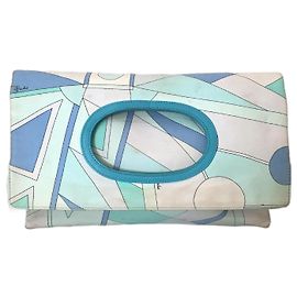 EMILIO PUCCI Pochette T.  stoffa Blu