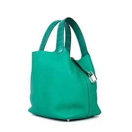 Hermès-HERMES  Handbags T.  Leather-Green