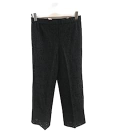 N°21-N °21  Pantalones T.Internacional M Algodón-Negro