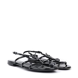 Saint Laurent-SAINT LAURENT  Sandals T.EU 38 Leather-Black