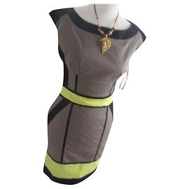 Karen Millen Vestidos Caqui