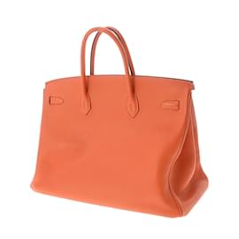 Hermès-Hermès Birkin Handbag-Orange