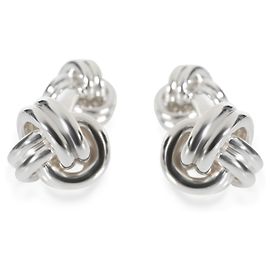 TIFFANY & CO. Gemelli con nodo foderato in argento sterling Argento Metallico