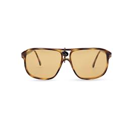 Autre Marque-Vintage braune Sonnenbrille m/Gelbe Gläser Zilo N/42 54/12 135MM-Braun