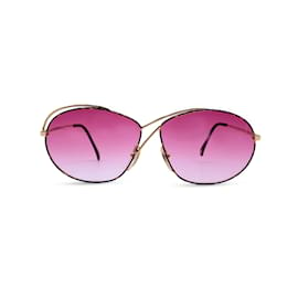 Autre Marque-Vintage Gold Plated Women Sunglasses C 02 56/20 130MM-Brown
