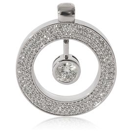 Ciondolo Roberto Coin Cento Diamond Enhancer in 18K oro bianco, 2.15 ctw. Marrone