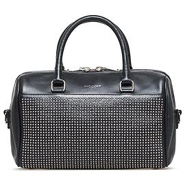 Borsone da neonato classico con borchie Saint Laurent Nero