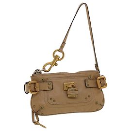 Chloé Chloe Paddington Pochette Cuir Marron Authentique 42444 Marron