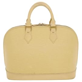 Louis Vuitton-LOUIS VUITTON Epi Alma Hand Bag Cream Vanilla M5214A LV Auth 42530-Other,Cream