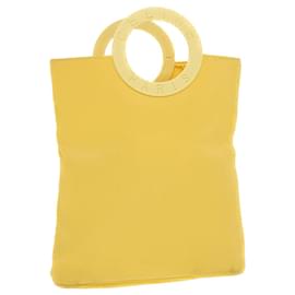 Céline-Bolsa de Mão CELINE Nylon Amarela Auth 42583-Amarelo