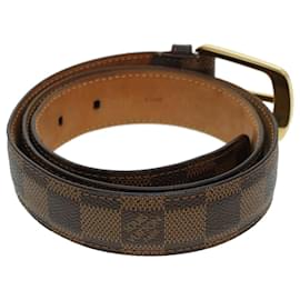 Louis Vuitton-LOUIS VUITTON Damier Ebene Ceinture Ellipse Belt 39.4"" M6995 LV Auth ar9483-Other