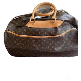 Mala de viagem Louis Vuitton Horizon 55 Castanha em Tecido Marrom