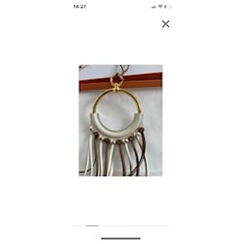 Hermès-Anate Swift Beau Loop Gold-Weiß,Golden