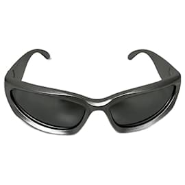 Balenciaga-Balenciaga Swift Oval sunglasses-Silvery