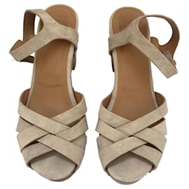 SéZane-Isabelle clogs-Brown,Beige