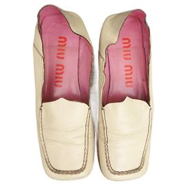 Miu Miu p loafers 36,5 Eggshell