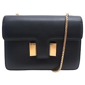 NOVA BOLSA TOM FORD SIENNA L0832BOLSA NOVA DE COURO DE COURO PRETO T Preto