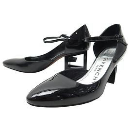 GIVENCHY SCHUHE RM PUMPEN0118 Schwarzes Lackleder 38 Pumps Schuhe Schwarz